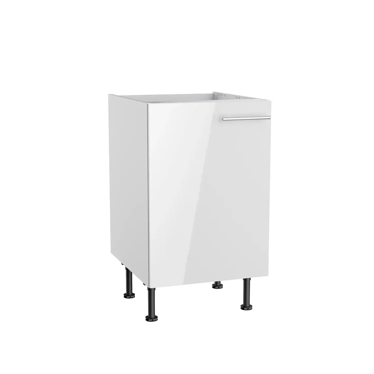 Spülenschrank OPTIFIT Rurik 50 cm Weiß Glanz