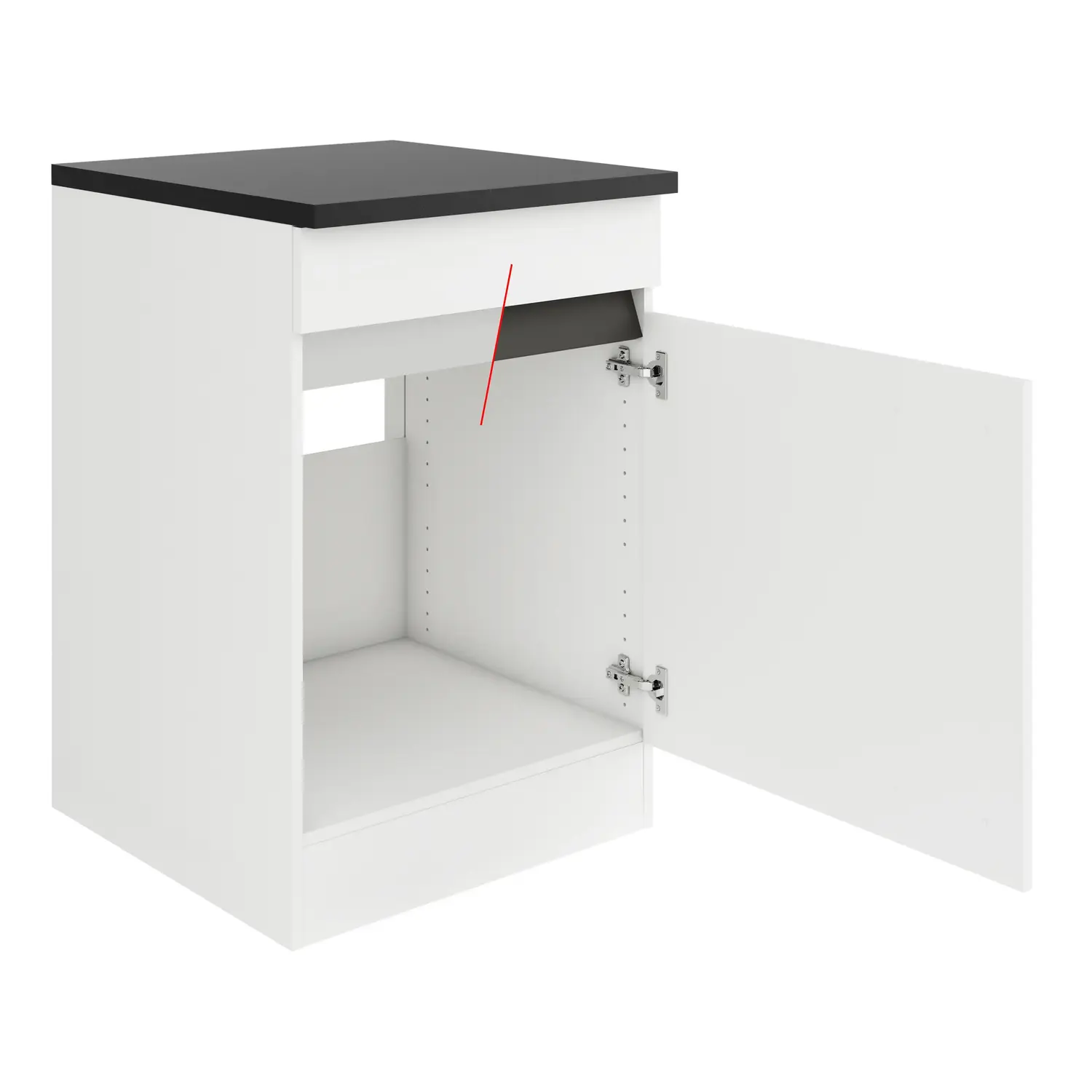 Spülenschrank OPTIFIT Luca 60 cm Weiß