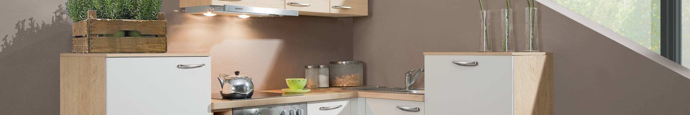 Vormontierte  L-Küche